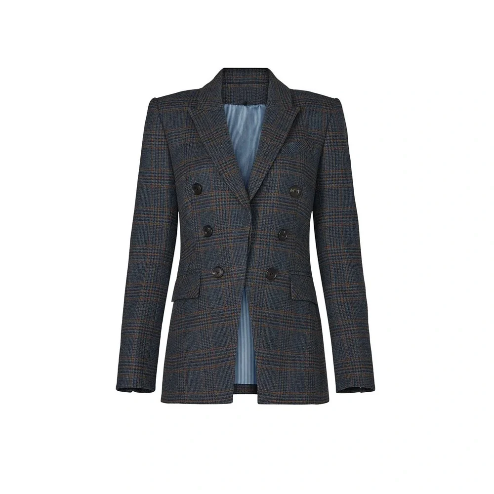 VERONICA BEARD Yareli Wool Plaid Blazer - Picture 4 of 8